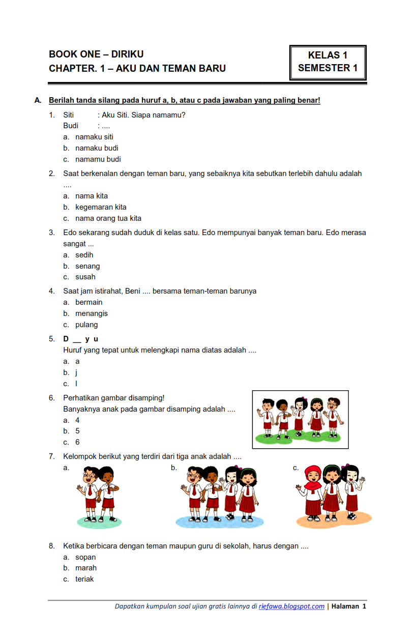 Soal Sbdp Kelas 5 Tema 2 Dalchaebi