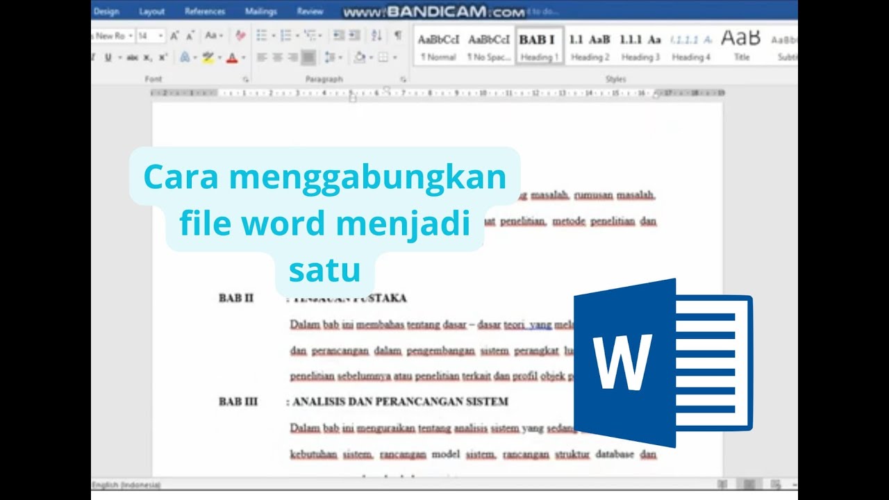 Mudah Cara Menggabungkan File Word Lengkap - LKomBis