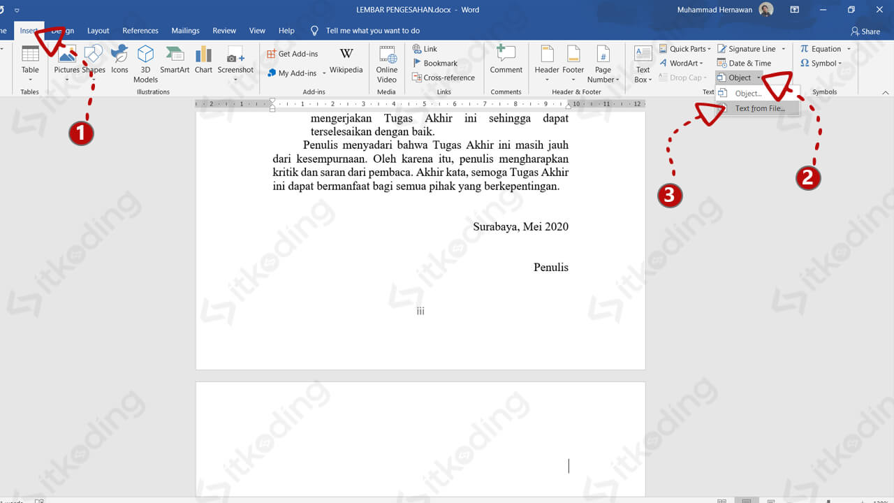 Mudah Cara Menggabungkan File Word Lengkap - LKomBis