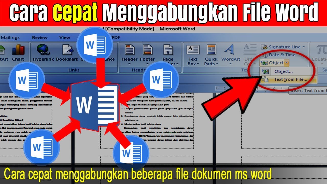 Mudah Cara Menggabungkan File Word Lengkap - LKomBis