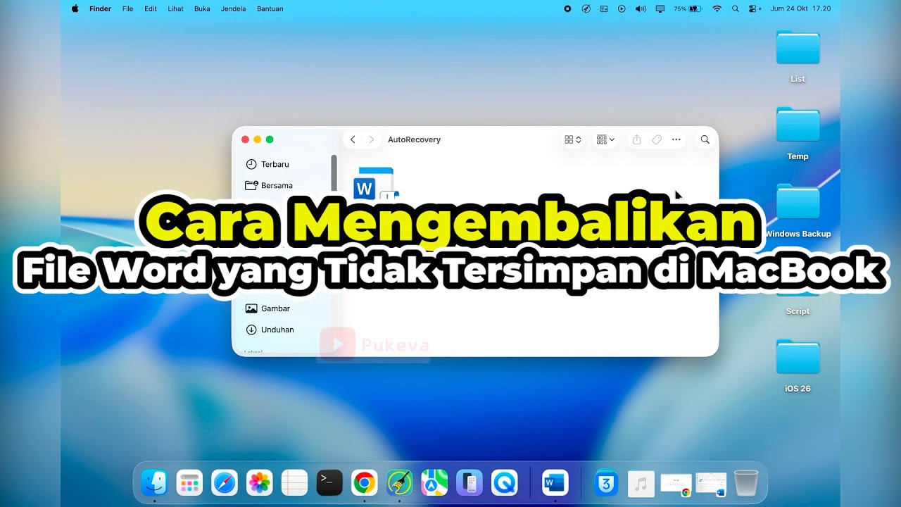 Cara Mengembalikan File Word yang Tidak Tersimpan di MacBook 100