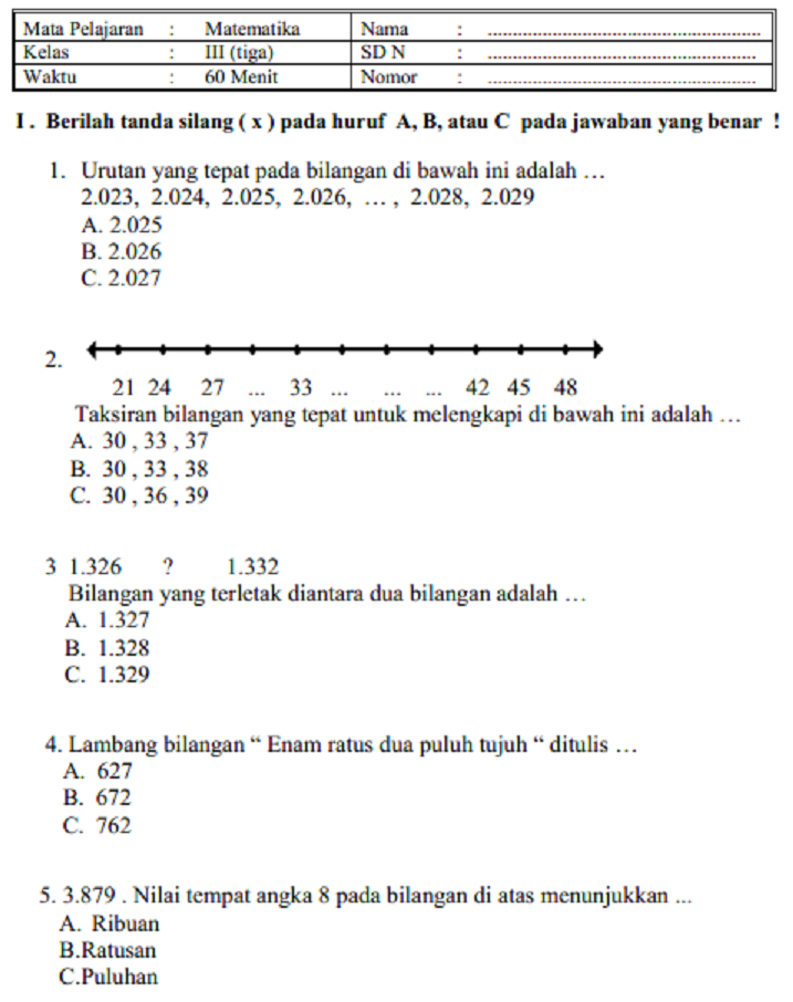 soal pas tema 1 kelas 3 semester 1 pdf