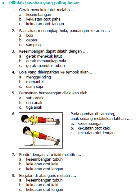 Soal Pjok Kelas 4 Semester 2 2021 Dalchaebi