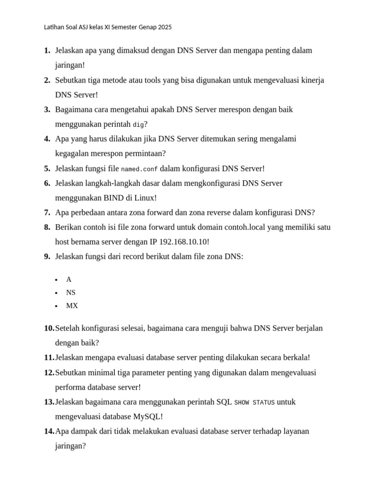 Ternyata 5 Soal ASJ Kelas 11 Semester 1 Ini Sering Muncul di Praktik TJKT 2026