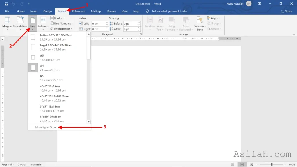3 Cara Mengubah Perkertas di Word ke F4 Ternyata Semudah Ini, Wajib Tahu