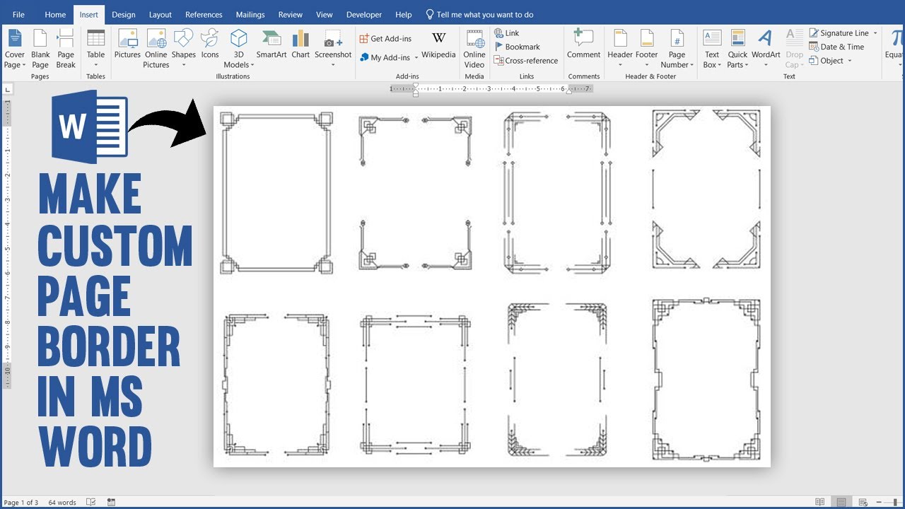 How To Add Border Design In Word