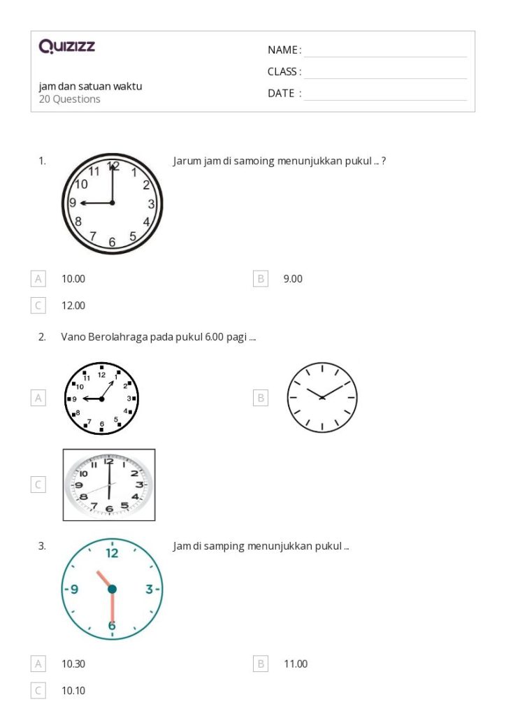 5 Rahasia Contoh Soal Matematika Kelas 1 Tentang Jam yang Ternyata Bikin Anak Pintar