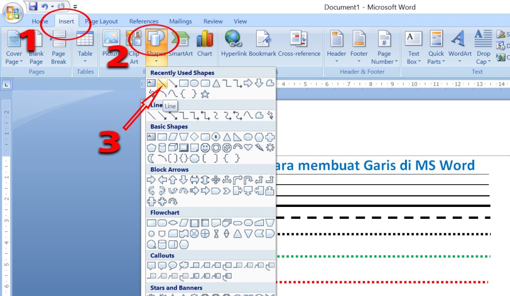 7 Cara Mengubah Pola Garis Bagan di Word yang Jarang Diketahui