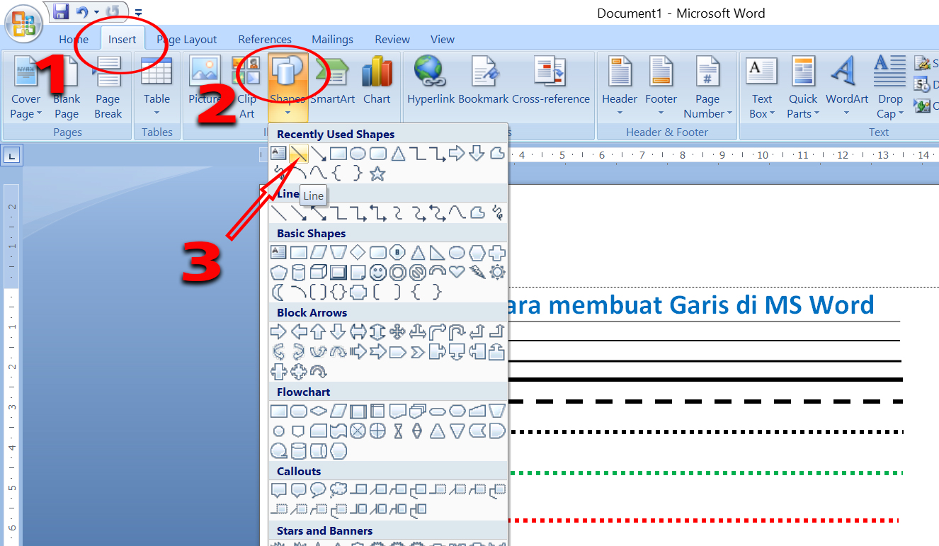7 Cara Mengubah Pola Garis Bagan di Word yang Jarang Diketahui