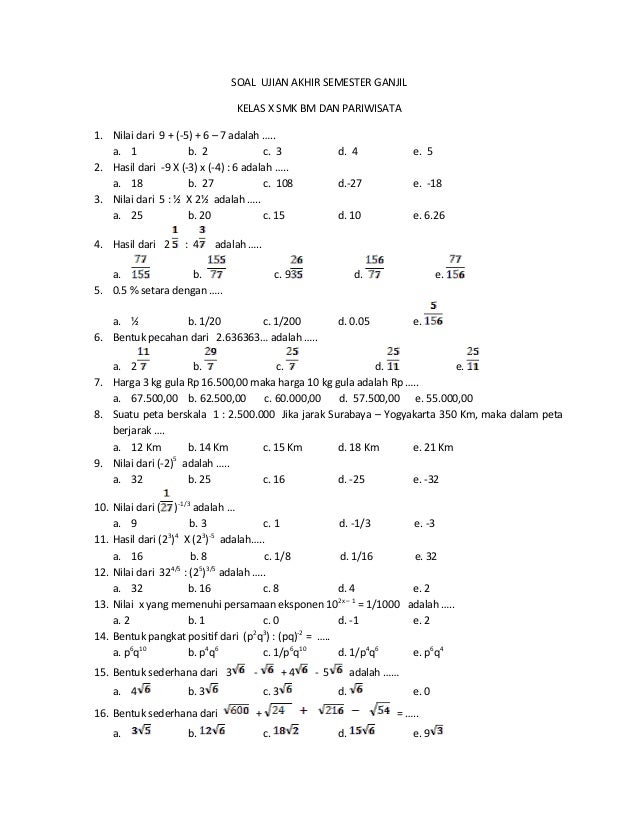 Akhirnya Terjawab! 5 Contoh Soal Matematika Kelas 10 Bab 1 yang Sering Muncul di Sulingjar 2026