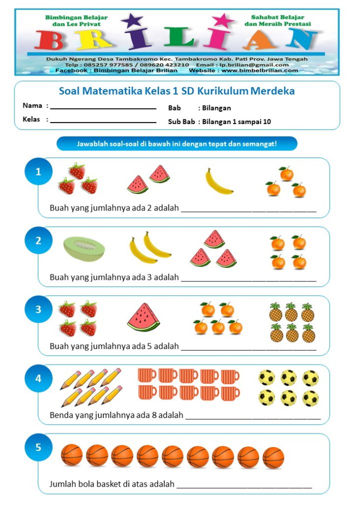 Akhirnya Terungkap Kumpulan Contoh Soal Matematika Kelas 1 Tema 6 yang Sering Muncul di Ujian 2026
