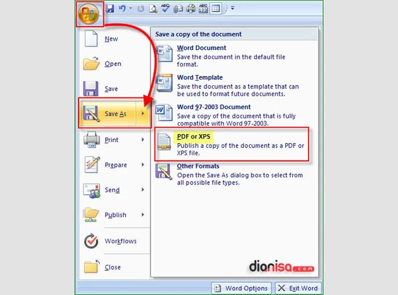 Cara Mengubah Penyimpanan Microsoft Word 2007 Menjadi PDF Ternyata Semudah Ini, Wajib Tahu Sebelum Terlambat