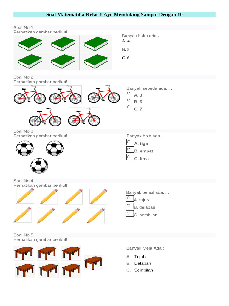 Contoh Soal Matematika Kelas 1 SD Tema 3 Ternyata Semudah Ini, Simak Trik Jitu Biar Anak Cepat Paham