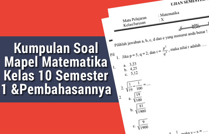 Rahasia Hitung Luas Lingkaran contoh soal matematika kelas 10 semester 1 dan pembahasannya