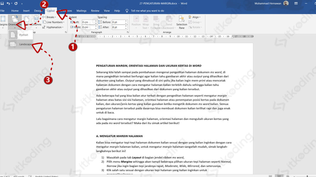 Terbukti Cara Mengubah Posisi 1 Halaman di Word dengan 3 Langkah Cepat Sebelum Deadline