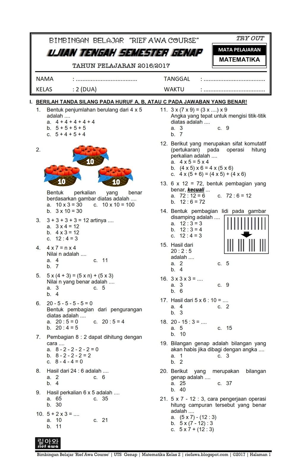 Membedah Tuntas PAS Matematika Kelas XI Semester 2 Kurikulum 2013