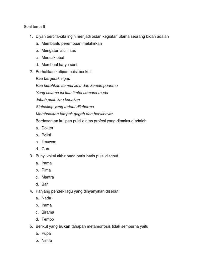 Rahasia Skor Sempurna Kerjakan Soal Tema 6 7 Kelas 4 Agar Anak Langsung Juara