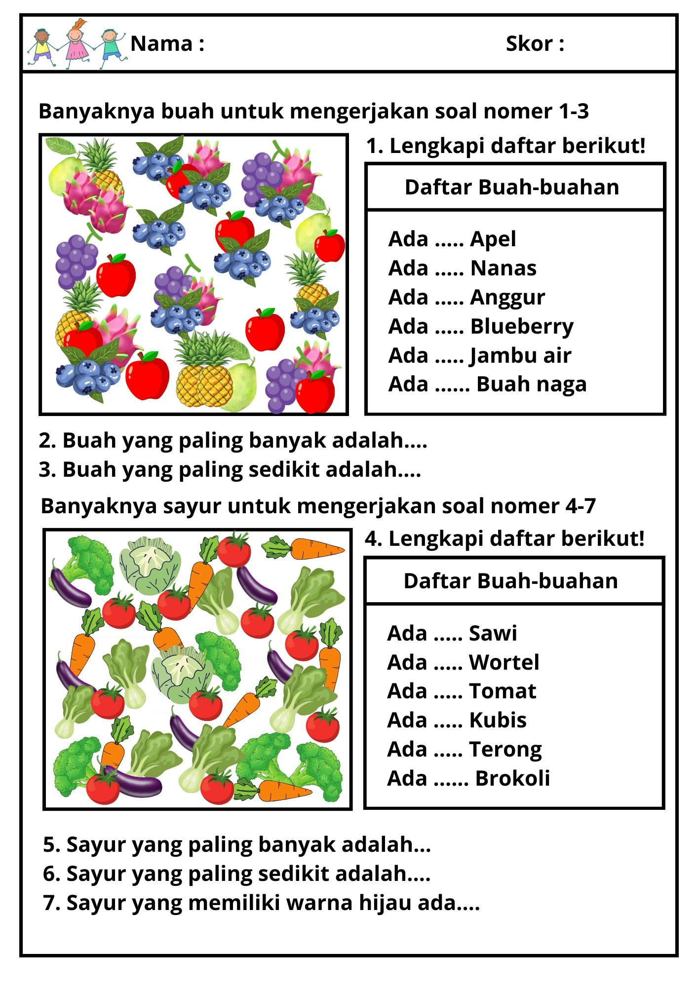 Rahasia Sukses Belajar dengan Contoh Soal Kelas 1 SD Banyak Gambar Agar Anak Cepat Pintar
